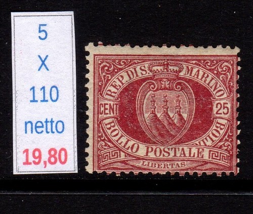 San marino 1877 digit and - 1877,